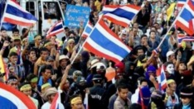 Manifestanti in Thailandia