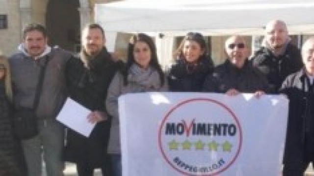 Un gruppo di attivisti grillini
