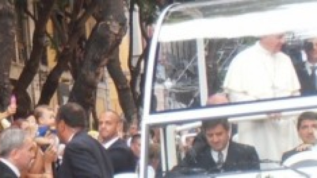 Incontro di Papa Francesco con i fedeli, Sardegna.