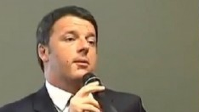 Matteo Renzi in visita a Genova
