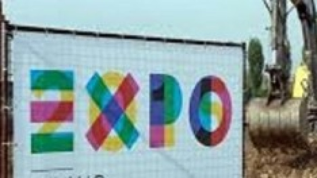 Un cantiere dell'Expo a Milano