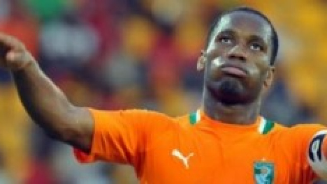 Didier Drogba attaccante della Costa d'Avorio