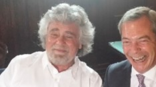 Beppe Grillo e Nigel Farage alleati in Europa