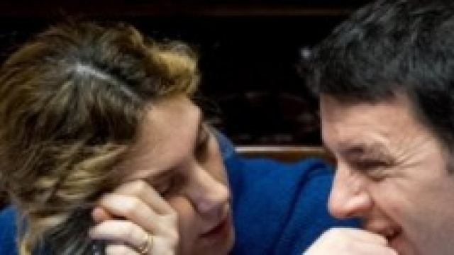 Il ministro Madia e il premier Renzi