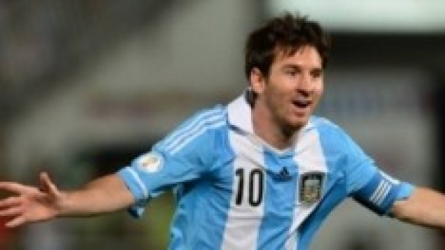 Leo Messi attaccante Argentina