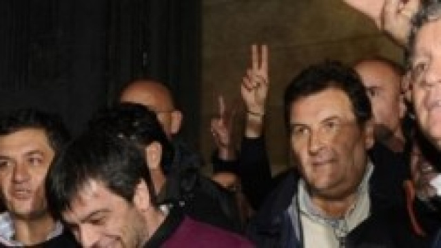 Antonio Iovine durante l'arresto