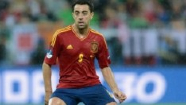 Xavi centrocampista della Spagna e del Barcellona