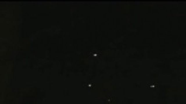 Sfere luminose sui Colli Euganei.