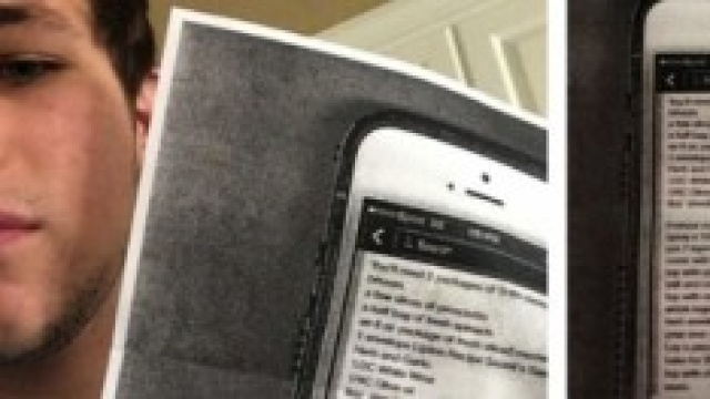 Justin Dimeck e la fotocopia della ricetta.