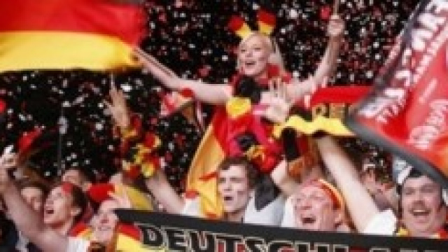 Tifosi della Germania festanti