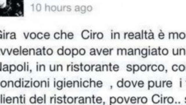 Ciro Esposito insulti sul web