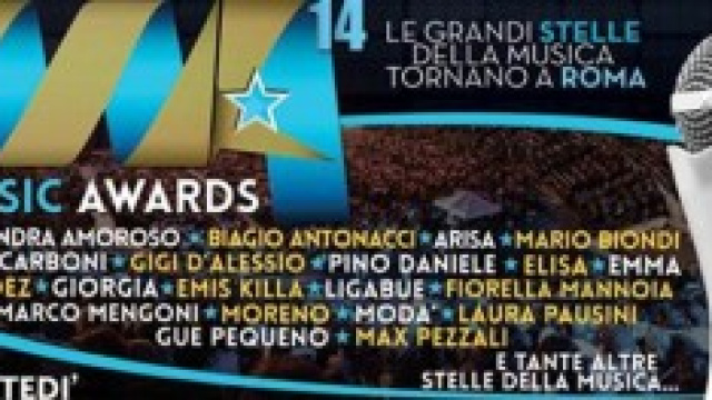 Music Awards 2014, stasera in Tv