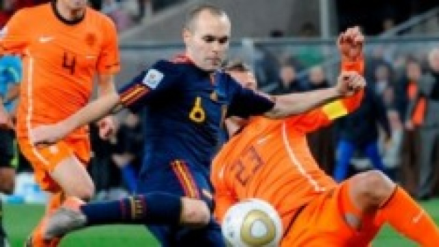 Iniesta in Spagna-Olanda, finale del mondiale 2010