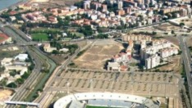 Lo stadio Sant' Elia di Cagliari