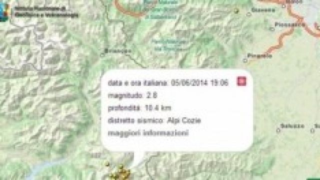 Terremoto in Piemonte il 5 giugno