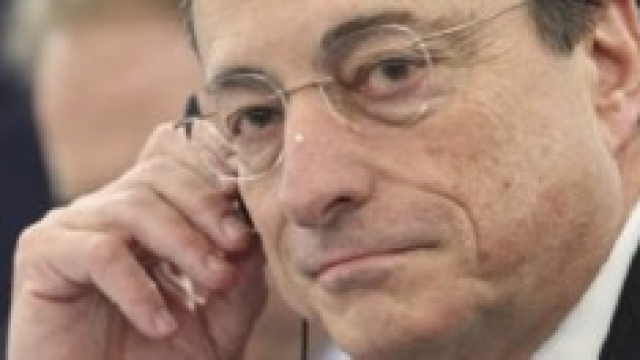 Il Governatore della BCE Draghi 