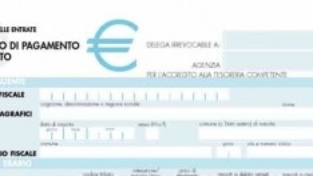 Il modello F24 necessario per pagare la Tasi. 