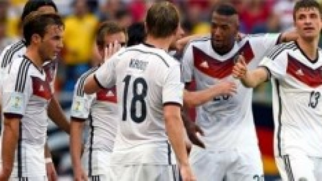 La Germania festeggia dopo un gol