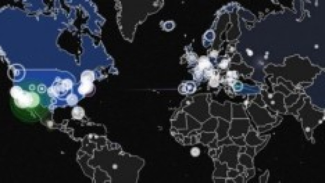 La mappa dei cyber-attacchi in tempo reale.