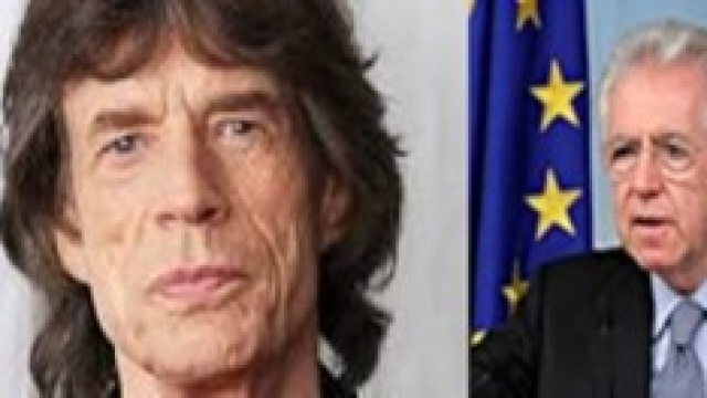 Mick Jagger e Mario Monti