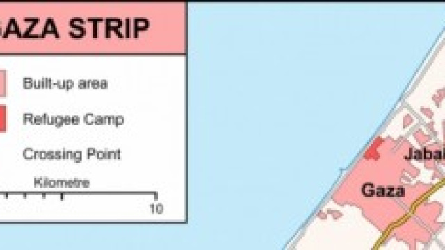 La striscia di Gaza in queste ore