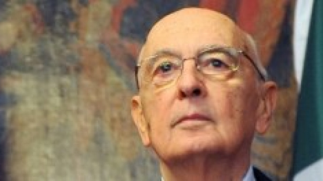 Il Presidente della Repubblica Giorgio Napolitano
