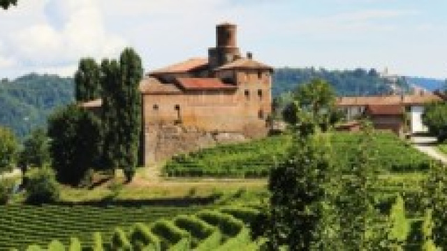 Veduta d'insieme delle colline e dei castelli