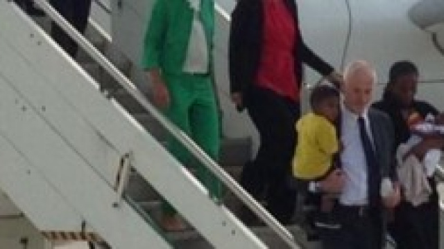 Arrivo all'aeroporto di Ciampino di Meriam