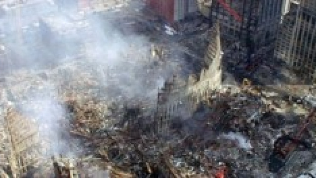 Le macerie delle Torri Gemelle