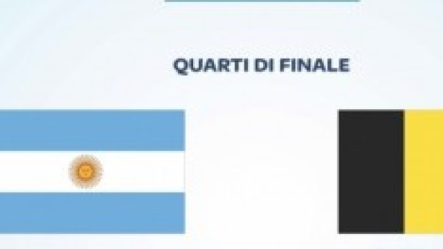 Quarti di finale, Argentina-Belgio: Sabato alle 18