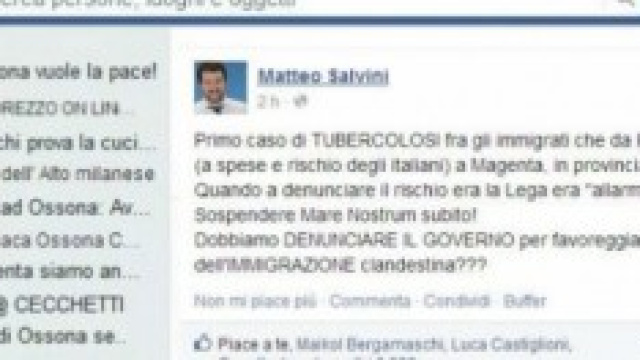 Profilo Facebook di Matteo Salvini