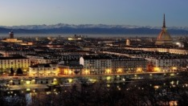 Una veduta della citt&agrave; di Torino 
