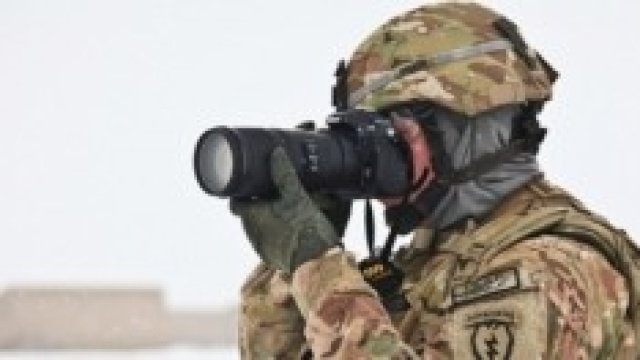 Immagine di un militare in azione