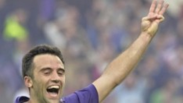 L'esultanza di Rossi in Fiorentina-Juventus