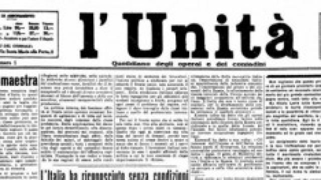 immagine di repertorio del quotidiano L'Unit&agrave;