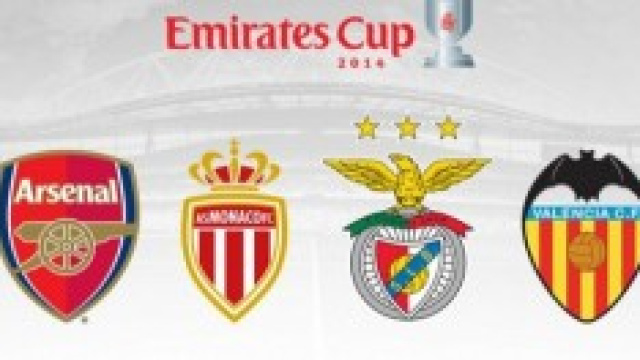 Valencia-Monaco e Arsenal-Benfica, Emirates Cup