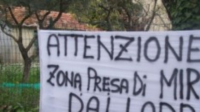 una messaggio che mette in guardia contro i ladri