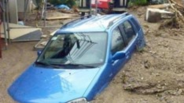 Un'immagine tipica di un alluvione