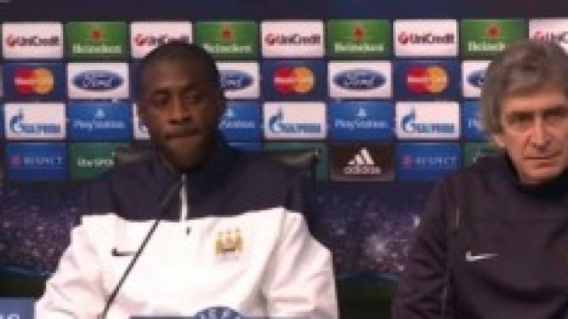 Pellegrini e Toure del Manchester City