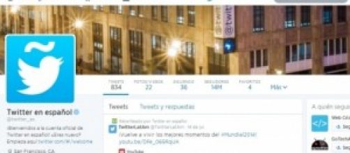 Perfil en espa&ntilde;ol de Twitter
