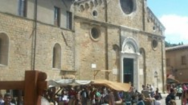 Volterra durante la rievocazione medievale