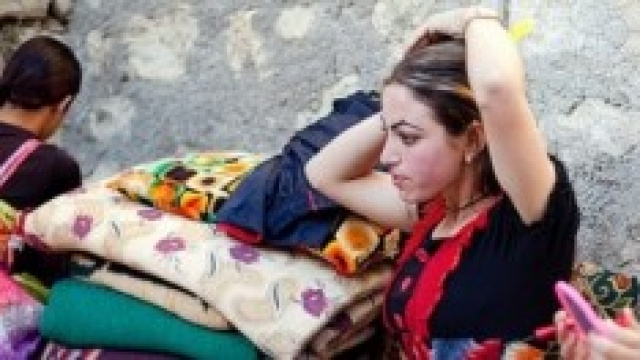 Un'immagine di donne Yazidi