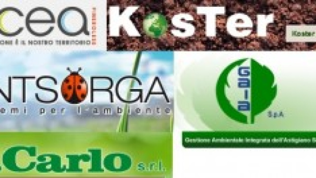 I marchi delle cinque aziende della rete RIUSO