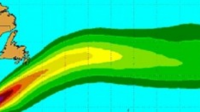La traiettoria prevista dell'uragano Bertha