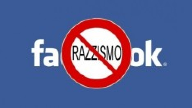 Immagine che condanna il razzismo su Facebook