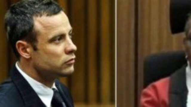 Oscar Pistorius e la giudice Thokozile Masipa 