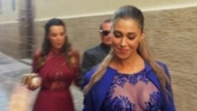 Belen al matrimonio della Canalis