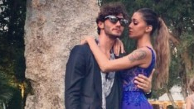 Belen Rodriguez e Stefano De Martino al matrimonio