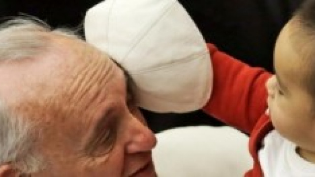 Una bella immagine di papa Francesco