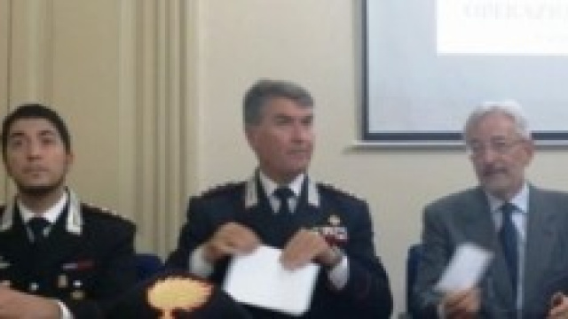 otto arresti nel catanese, la conferenza stampa
